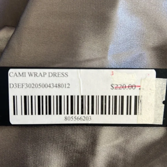 NWT In Add Minus Grey Cami Wrap Dress Beautiful!! - Picture 8 of 9